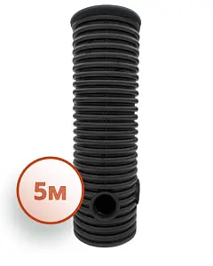 Дренажный колодец d315 h5000 с черной крышкой (отводы 160 мм) 0